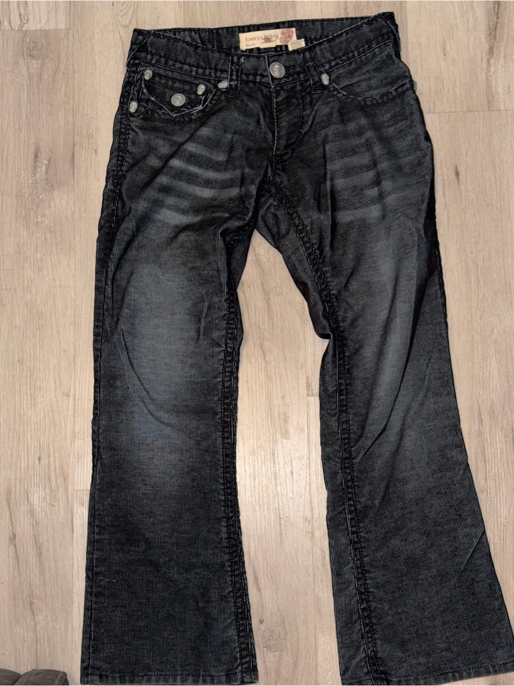 Vintage Laguna Beach Jean Co Santa Monica Corduroy Pants Flap Pocket Y2K Size 30